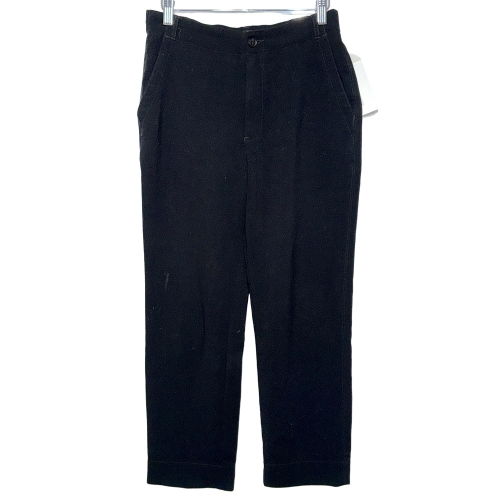Abercrombie & Fitch Black Flat Front Trousers Dress Pants with Pockets Size S